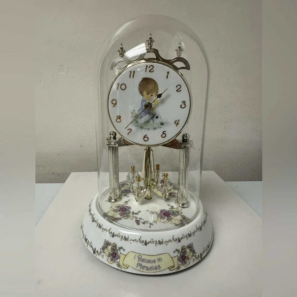 Precious Moments Clock “ I Believe in Miracles”
